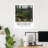 Uitzicht van Montsouris Park de Kiosk Henri Rousse Poster (Thuiskantoor)