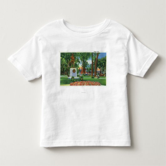 Uitzicht van Monument in Wisner Park Kinder Shirts (Voorkant)