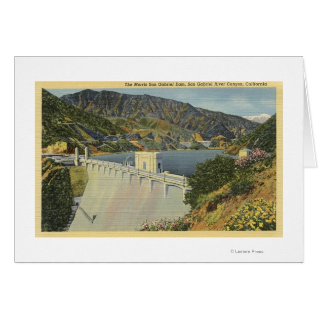 Uitzicht van Morris San Gabriel Dam (Voorkant Horizontaal)