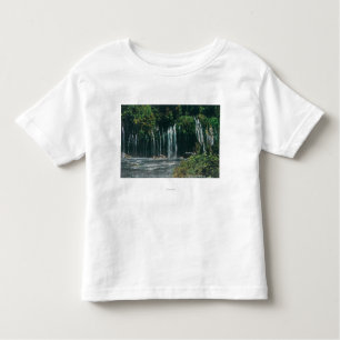 Uitzicht van Mossbrae FallsShasta Springs, CA Kinder Shirts