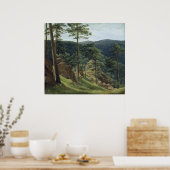 Uitzicht van Mount Brocken, 1829 Poster (Keuken)