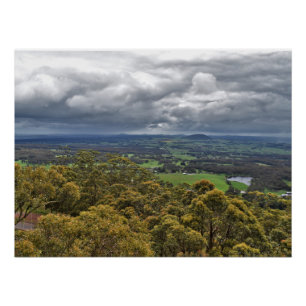 Uitzicht van Mount Buninyong Glossy Poster Perfect Poster