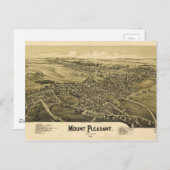 Uitzicht van Mount Pleasant, Pennsylvania (1900) Briefkaart (Voorkant / Achterkant)