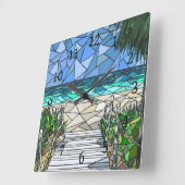 Uitzicht van mozaïekZee 288 Vierkante Klok (Hoek)