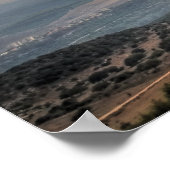 Uitzicht van Mt. Carmel, Israël Foto Poster (Hoek)