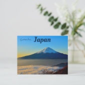 Uitzicht van Mt Fuji Briefkaart (Staand voorkant)