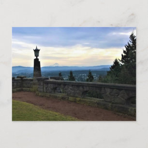 Uitzicht van Mt. Hood, Portland, Oregon Briefkaart