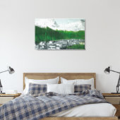 Uitzicht van Mt Index en Mt Persis Canvas Afdruk (Insitu (Slaapkamer))