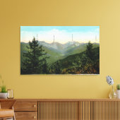 Uitzicht van Mt. Marcy, Saddleback, Sawtooth Canvas Afdruk (Insitu (Woonkamer))