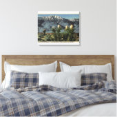 Uitzicht van Mt. San Jacinto, Yucca Mohavensis Canvas Afdruk (Insitu (Slaapkamer))