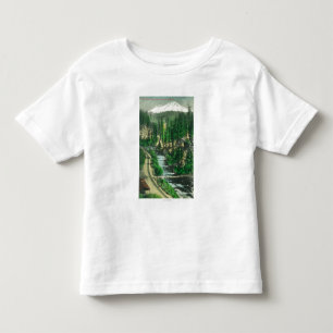 Uitzicht van Mt. Shasta van Shasta Retreat Kinder Shirts