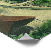 Uitzicht van Mt. Shasta van Shasta Retreat Poster (Hoek)