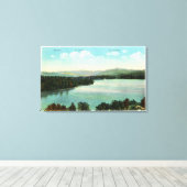 Uitzicht van Mts. Marcy, Colden en McIntyre Canvas Afdruk (Insitu (Houten vloer))