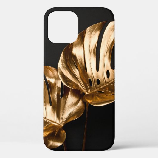 Uitzicht van natuurlijk goud, onder monstera trop  Case-Mate iPhone case (Achterkant)