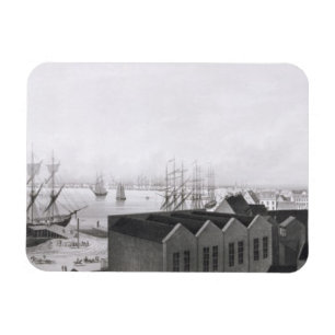 Uitzicht van New Orleans uit de Lower Cotton Pr Magneet