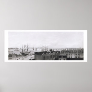 Uitzicht van New Orleans uit de Lower Cotton Pr Poster