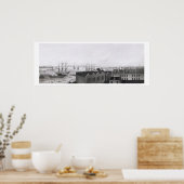 Uitzicht van New Orleans uit de Lower Cotton Pr Poster (Keuken)