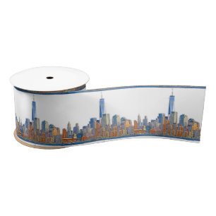 Uitzicht van New York City Skyline artistiek Lint