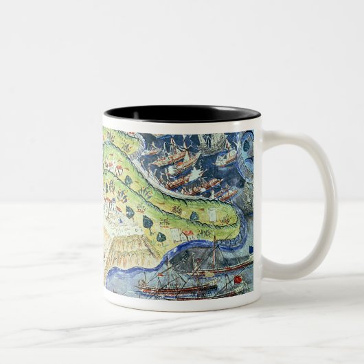 Uitzicht van Nice uit de "Suleymanname" Tweekleurige Koffiemok (Rechts)