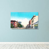 Uitzicht van Nineteenth StreetBakersfield, CA Canvas Afdruk (Insitu (Houten vloer))