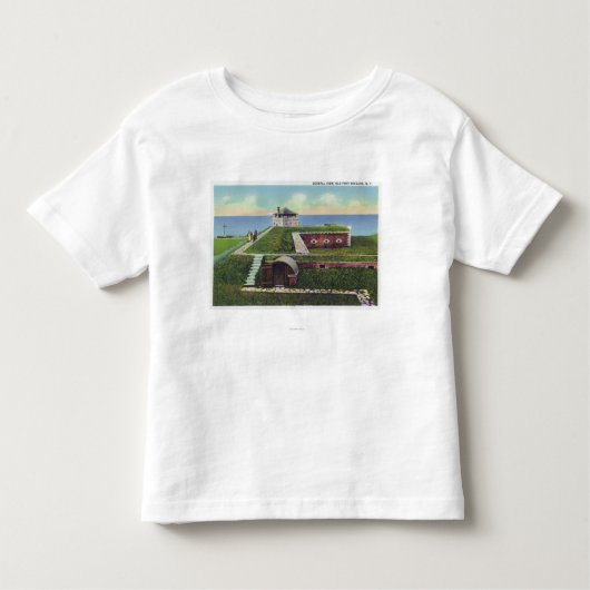 Uitzicht van officier Quarters in het oude Franse Kinder Shirts (Voorkant)