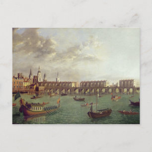 Uitzicht van Old London Bridge Briefkaart