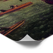 Uitzicht van Old London Bridge Poster (Hoek)