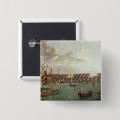 Uitzicht van Old London Bridge Vierkante Button 5,1 Cm (Voorkant /achterkant)