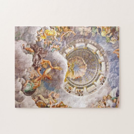 Uitzicht van Olympus Home Gods Fresco van Giulio R Legpuzzel (Horizontaal)