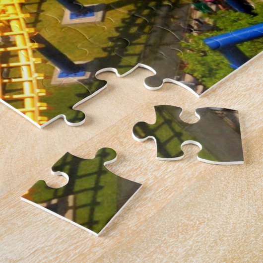 Uitzicht van Onderzetters van Rollers Legpuzzel (Zijkant)