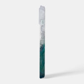 Uitzicht van Orkaan Dorian. iPhone 15 Hoesje (Linkerkant)