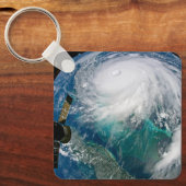 Uitzicht van Orkaan Dorian. Sleutelhanger (Voorkant)