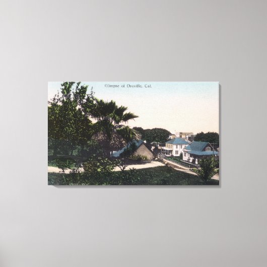 Uitzicht van Oroville Residences Oroville, CA Canvas Afdruk (Voorkant)