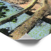 Uitzicht van Orr's Island Bridge Poster (Hoek)