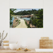 Uitzicht van Orr's Island Bridge Poster (Keuken)