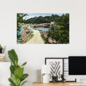 Uitzicht van Orr's Island Bridge Poster (Thuiskantoor)