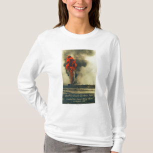 Uitzicht van Pacific Crude Gusher FireFellows, CA T-shirt