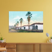 Uitzicht van Palm Row Calistoga, CA Canvas Afdruk (Insitu (Woonkamer))