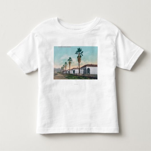 Uitzicht van Palm Row Calistoga, CA Kinder Shirts (Voorkant)