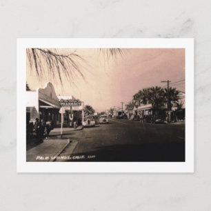 Uitzicht van Palm Springs, Vintage van Californië Briefkaart