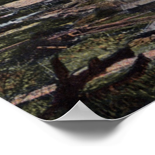 Uitzicht van papierformules vanuit de lucht poster (Hoek)