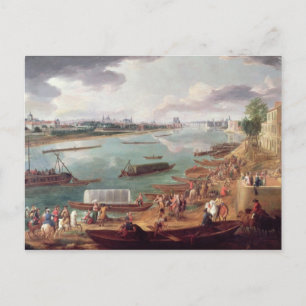 Uitzicht van Parijs van de Quai de la Rapee Briefkaart