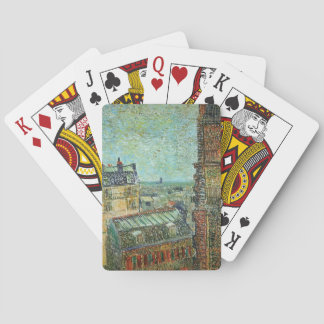 Uitzicht van Parijs vanuit Vincent's Room in de Ru Pokerkaarten