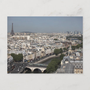 uitzicht van PARIS vanuit de lucht Briefkaart