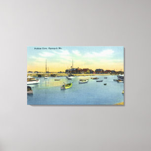 Uitzicht van Perkins Cove Canvas Afdruk