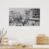 Uitzicht van Piccadilly Circus, c. 1900 Poster (Keuken)