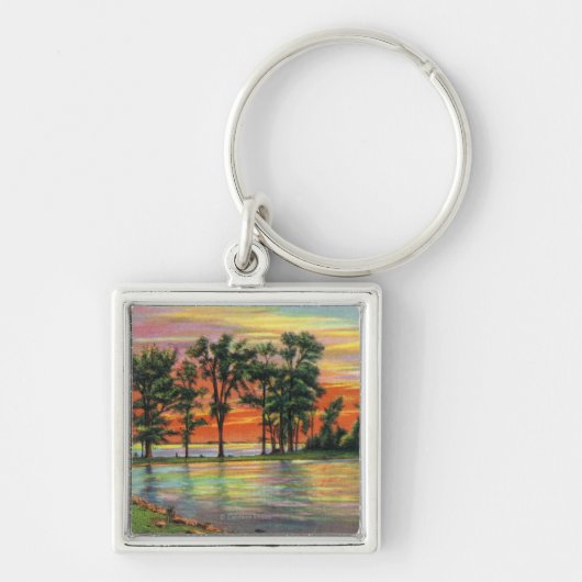 Uitzicht van pijlpunt en pijlpunt sleutelhanger (Voorkant)