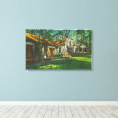 Uitzicht van Pioneer Town in Big Trees Park Canvas Afdruk (Insitu (Houten vloer))