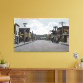 Uitzicht van Plaza, Tahquitz Canyon Canvas Afdruk (Insitu (Woonkamer))