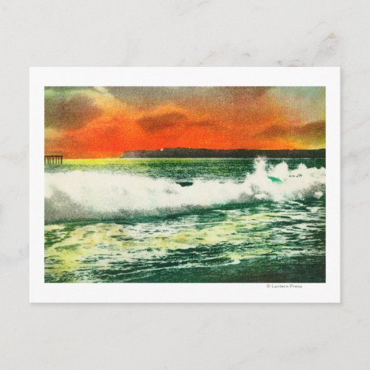 Uitzicht van Point Loma bij SunsetCoronado, CA Briefkaart (Voorkant)